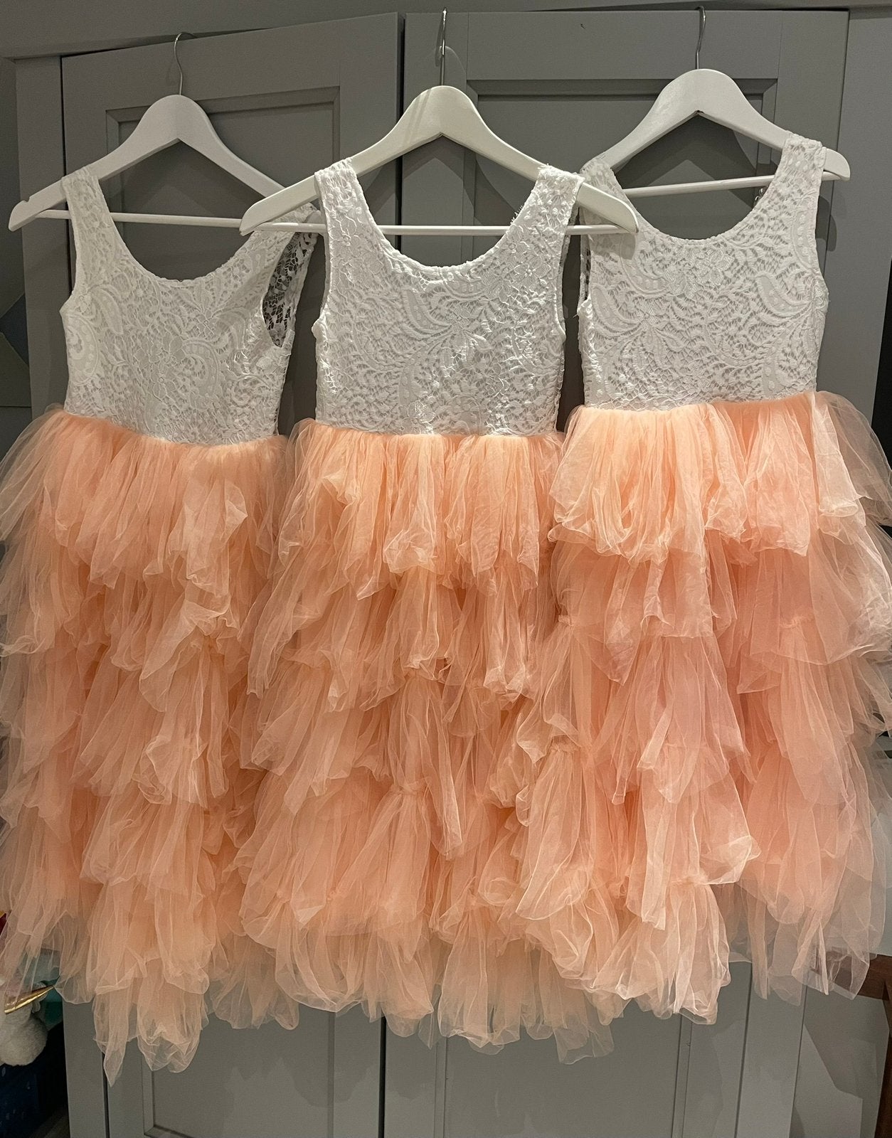 NIEUW Bloemenmeisje Jurkje Tule Kant Maat 152, Kinderen en Baby's, Kinderkleding | Maat 152, Ophalen of Verzenden, Nieuw, Meisje