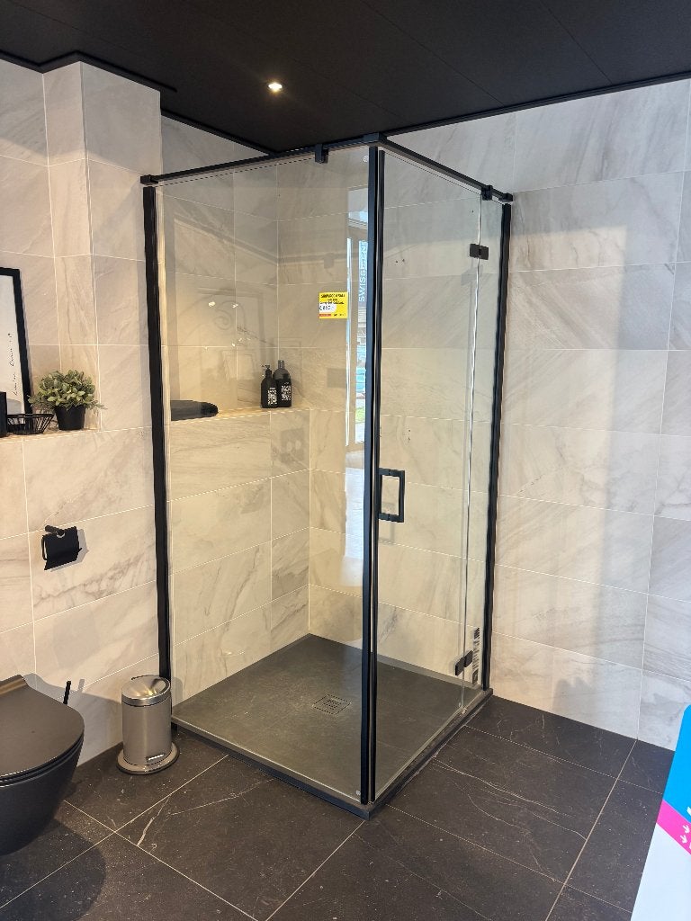 Douchecabine 100x100 cm, Ophalen, Nieuw, Glas, Douche