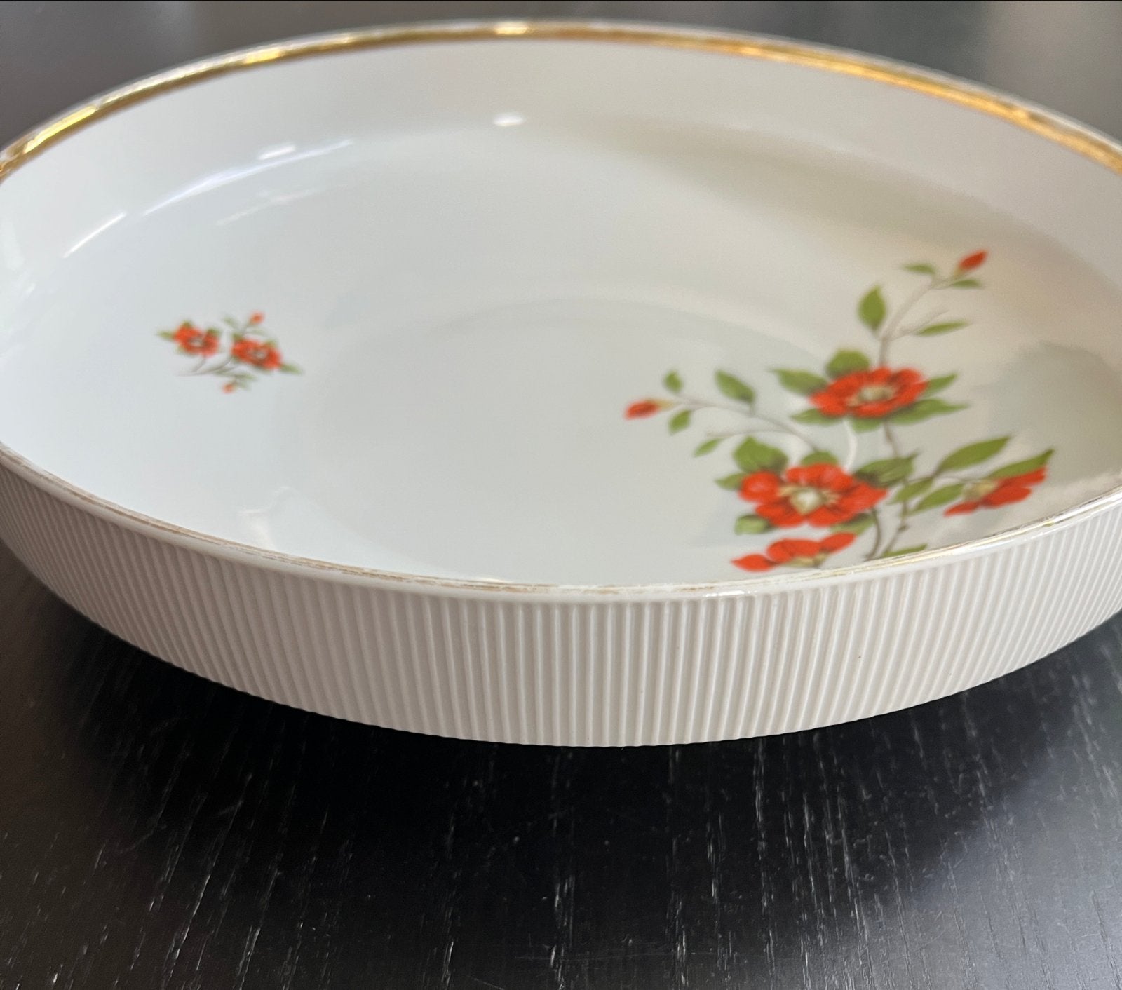 Vintage Tirschenreuth Bavaria Serveerschaal Bloemmotief, Antiek en Kunst, Ophalen of Verzenden