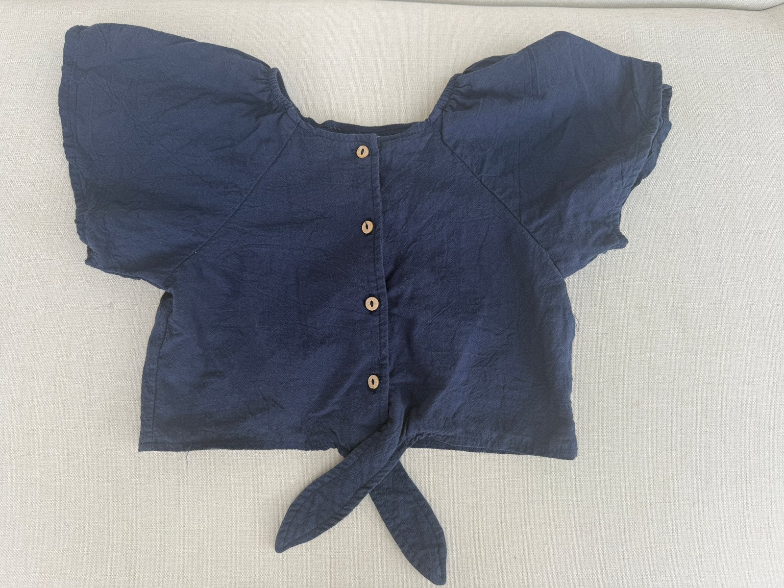 Nieuwe blauwe blouse maat 110-116!, Ophalen of Verzenden, Nieuw, Meisje, Overhemd of Blouse