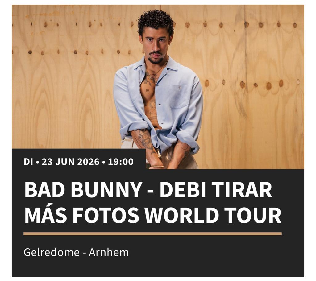 Bad Bunny Gelredome 23 juni zitplaatsen, Tickets en Kaartjes, Twee personen, Juni