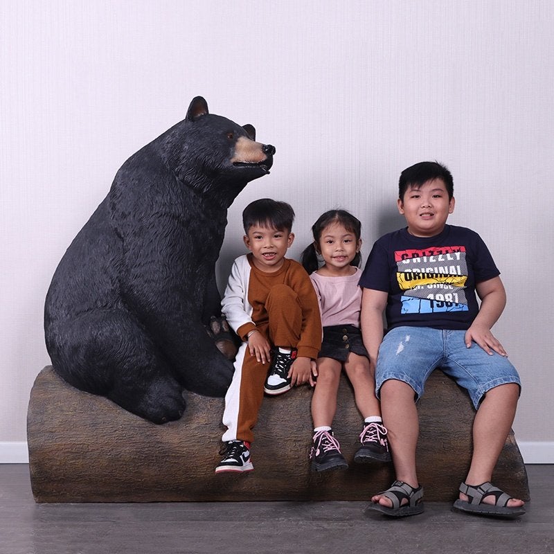 Bear on Trunk Gell Coat – Beer Hoogte 132 cm, Verzamelen, Dierenverzamelingen, Nieuw, Overige typen, Ophalen