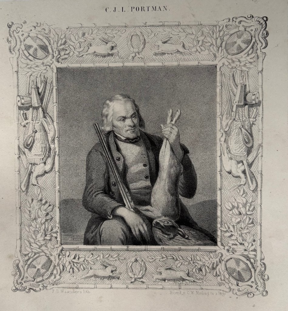 Litho naar Christiaan Julius Lodewijk Portman (rond 1850), Antiek en Kunst, Gesigneerd, Ophalen of Verzenden, Lithografie