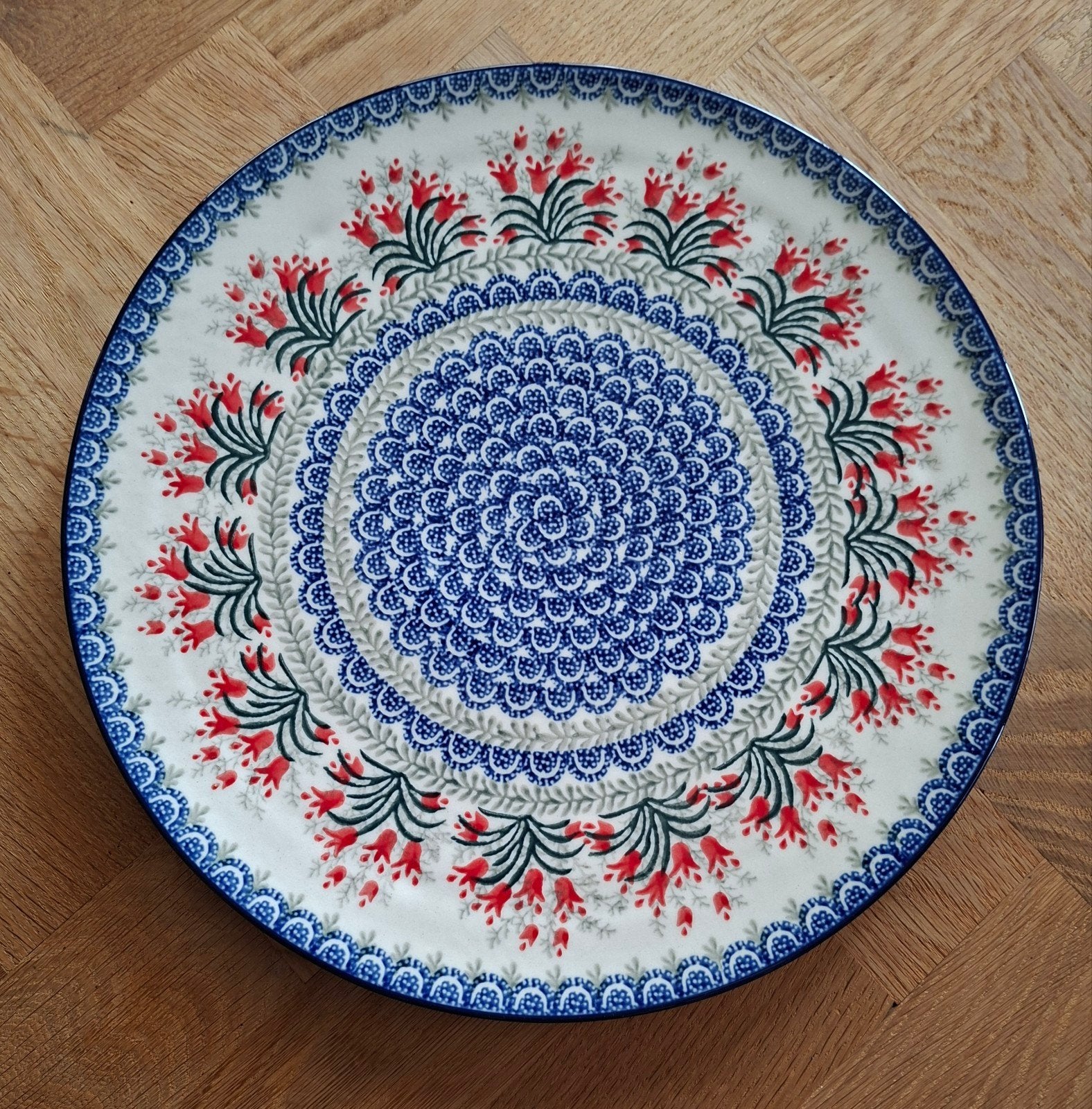 Bunzlau pizzabord - 33 cm, ., Keramiek, Ophalen of Verzenden, .