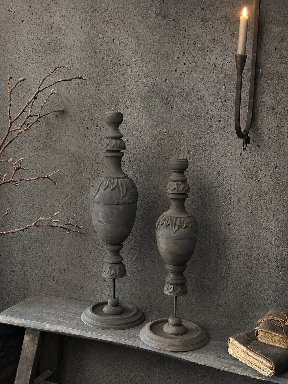 Aura Peeperkorn ornament kandelaar, Ophalen of Verzenden, Nieuw, Hout, Kandelaar