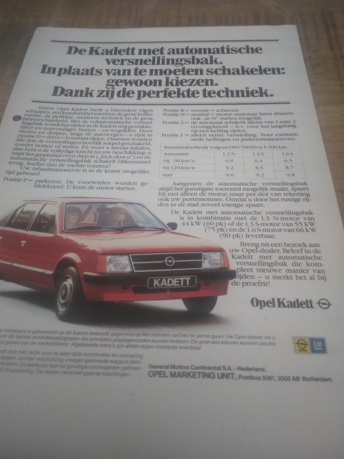 Opel Kadett, Ophalen of Verzenden, Zo goed als nieuw, Opel