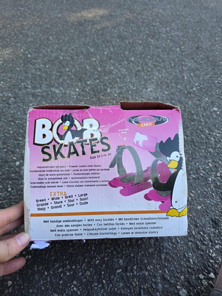 Nijdam Bob Skates - Roze verstelbare schaatsen (maat 24-34), Sport en Fitness, Schaatsen, Ophalen of Verzenden