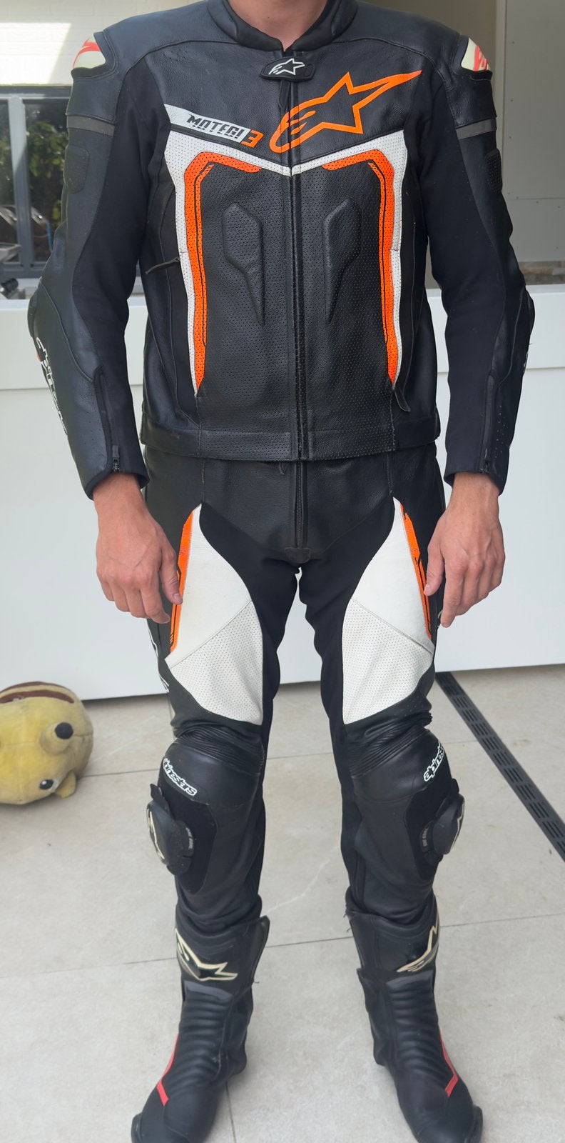 Alphinestar Motegi 3 (2 delig), Verzenden, Tweedehands, Heren, Jas | leer