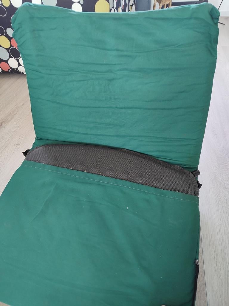 Gecombineerde kampeerstoel en mat van tatteljee, Ophalen, Gebruikt, 1-persoons