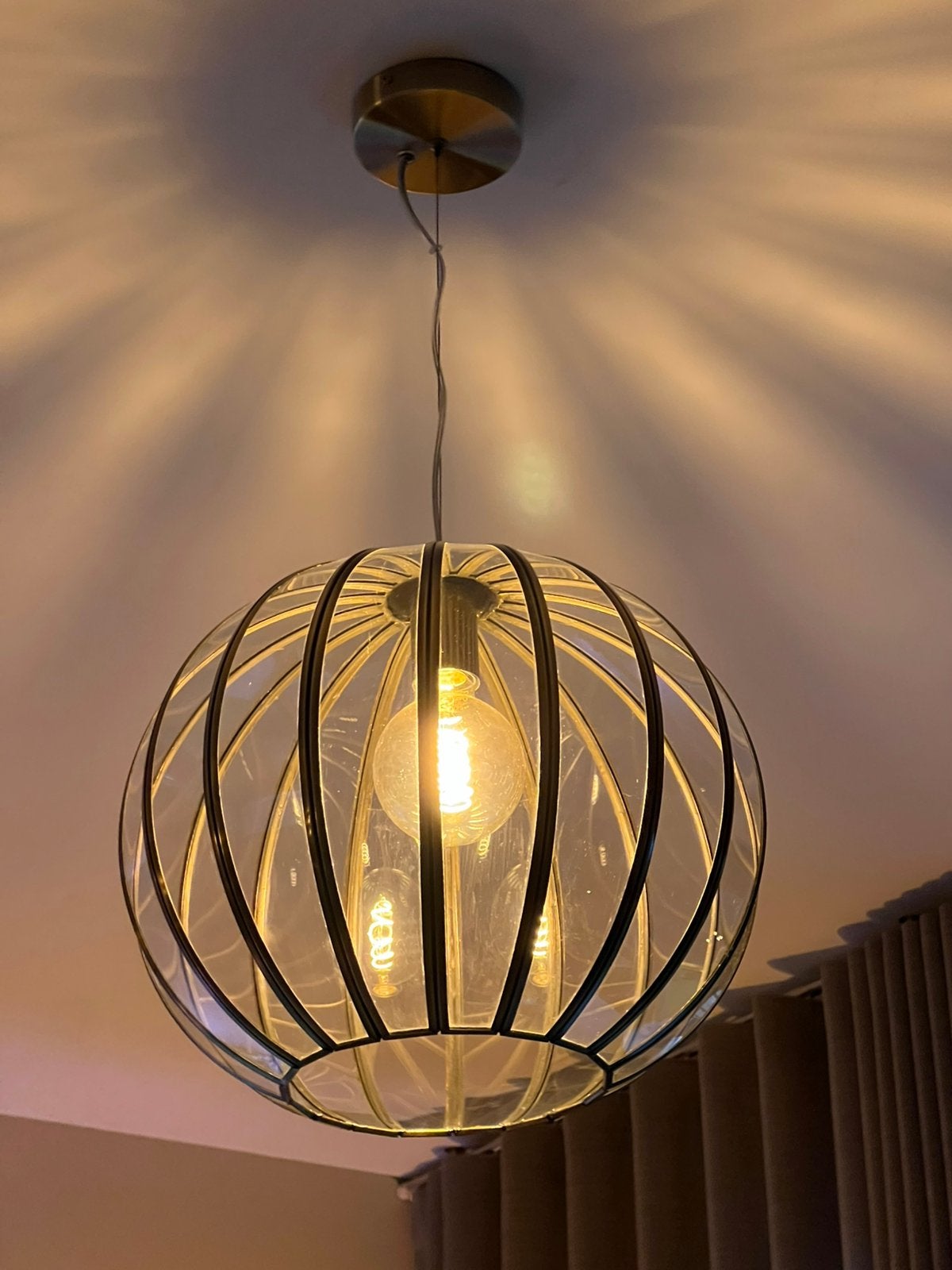Ideal Lux Rondo Hanglamp GEZOCHT!, Ophalen, Zo goed als nieuw, Glas, Minder dan 50 cm