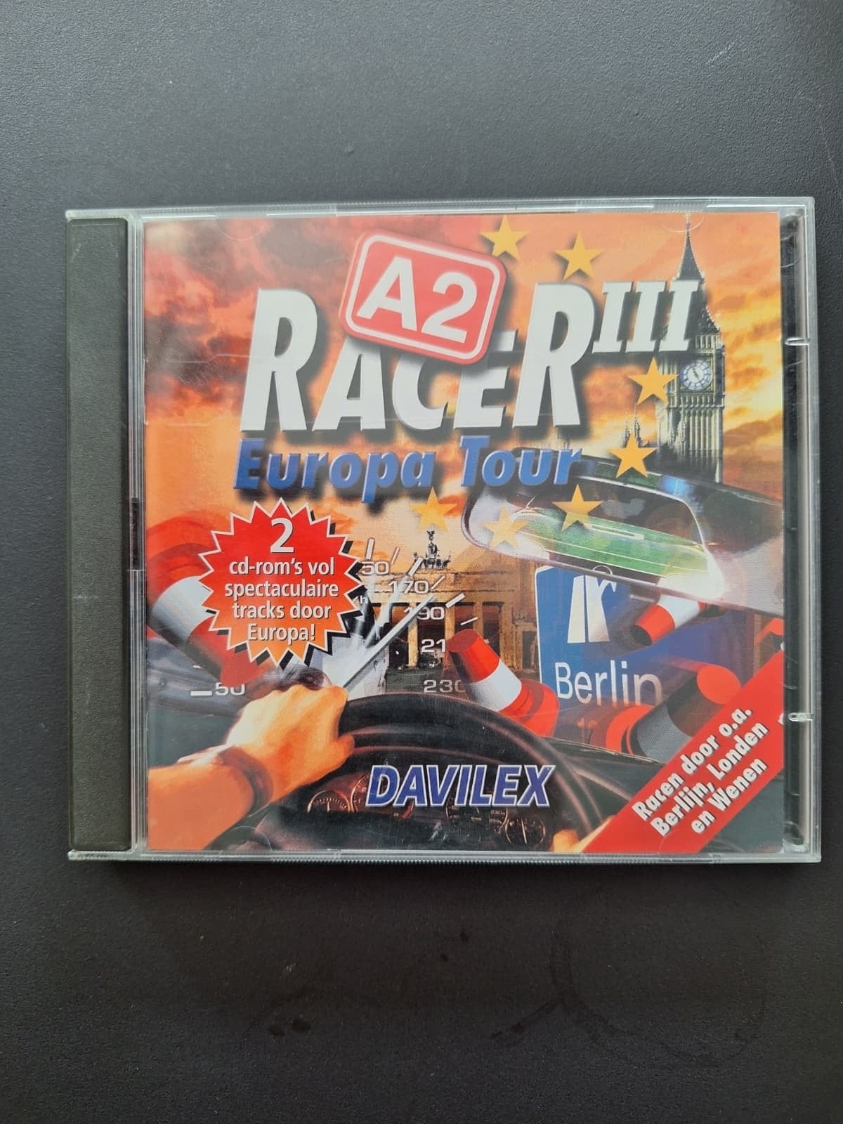 A2 Racer III Europa Tour PC CD-ROM Racegame Davilex, Gebruikt, 1 speler, Racen en Vliegen, Ophalen of Verzenden