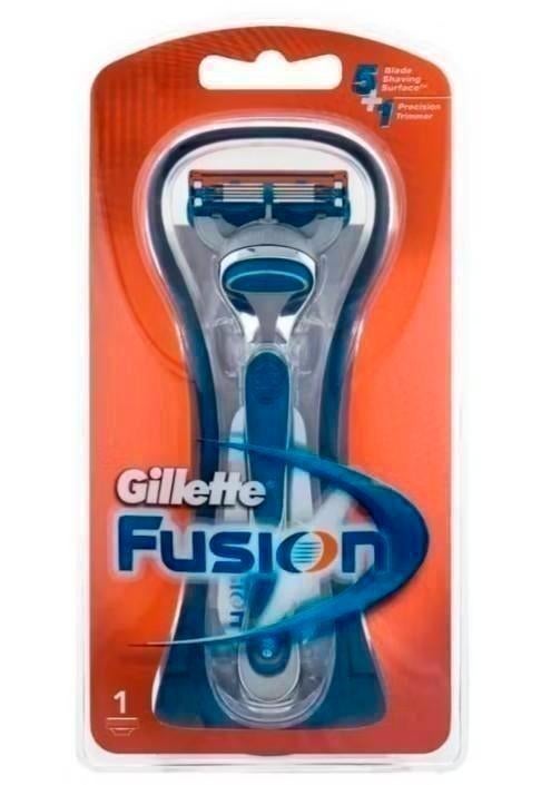 Gillette fusion houder + 1 scheermesje (2 voor €10,-), Ophalen of Verzenden, Nieuw, Gehele gezicht, Verzorging