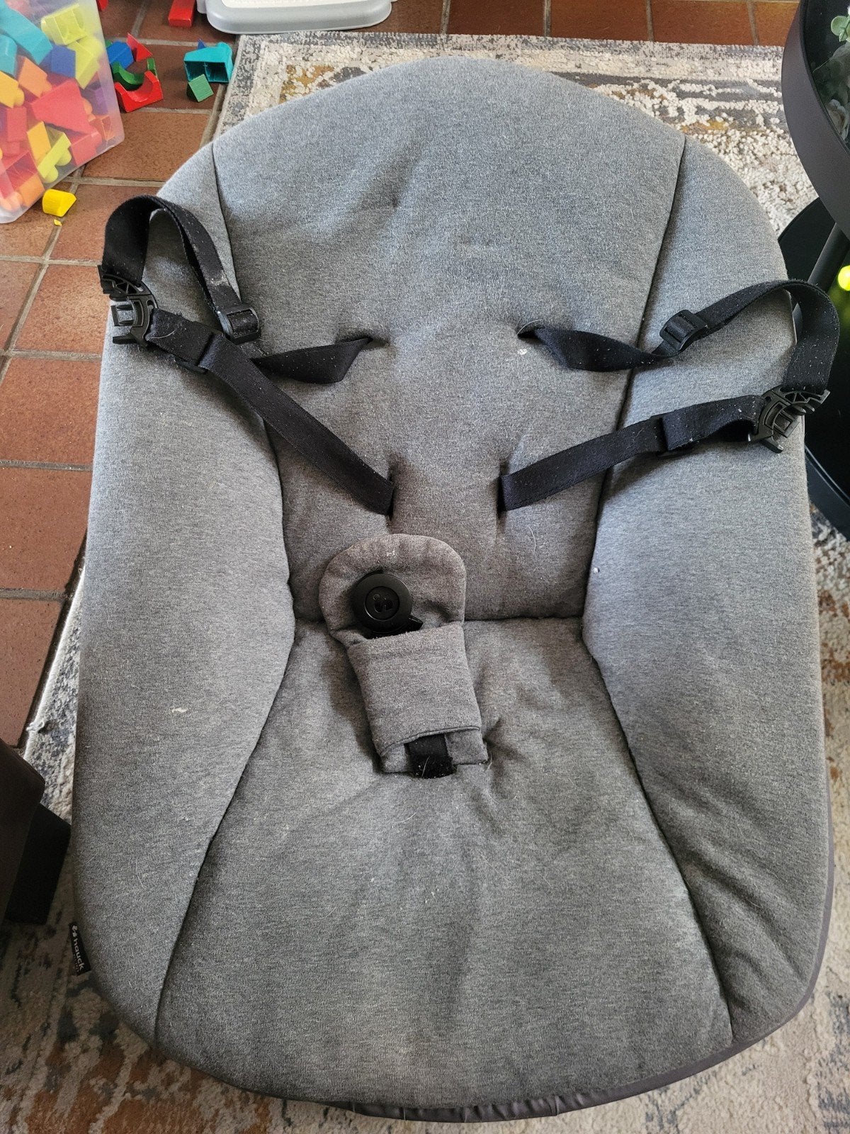 Kinderstoel met babyzitje en gordels, Kinderen en Baby's, Kinderstoelen, Ophalen, Gebruikt, Meegroeistoel, Gordel(s)