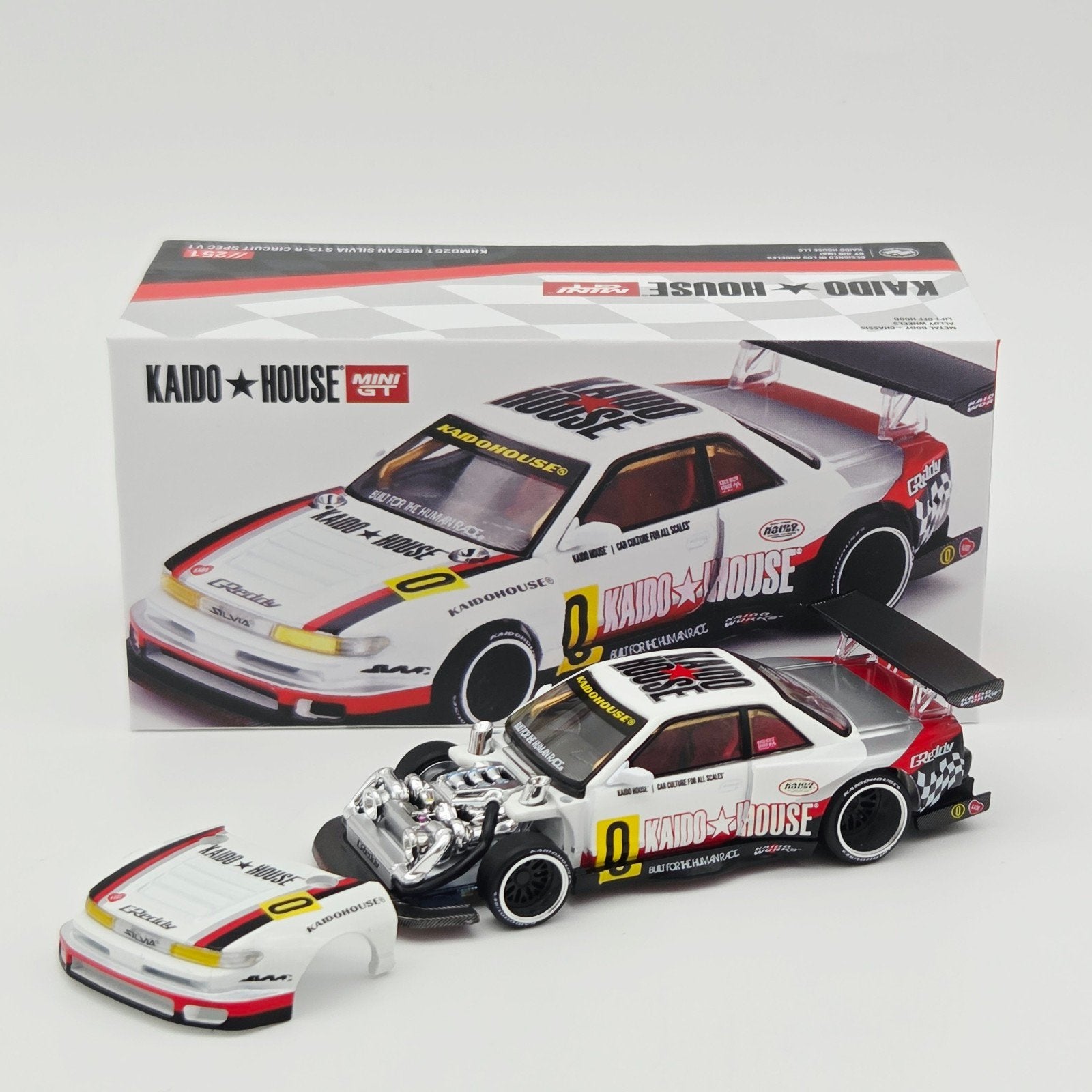 Mini Gt – 1991 Nissan Silvia S13-R Circuit Spec V1, various