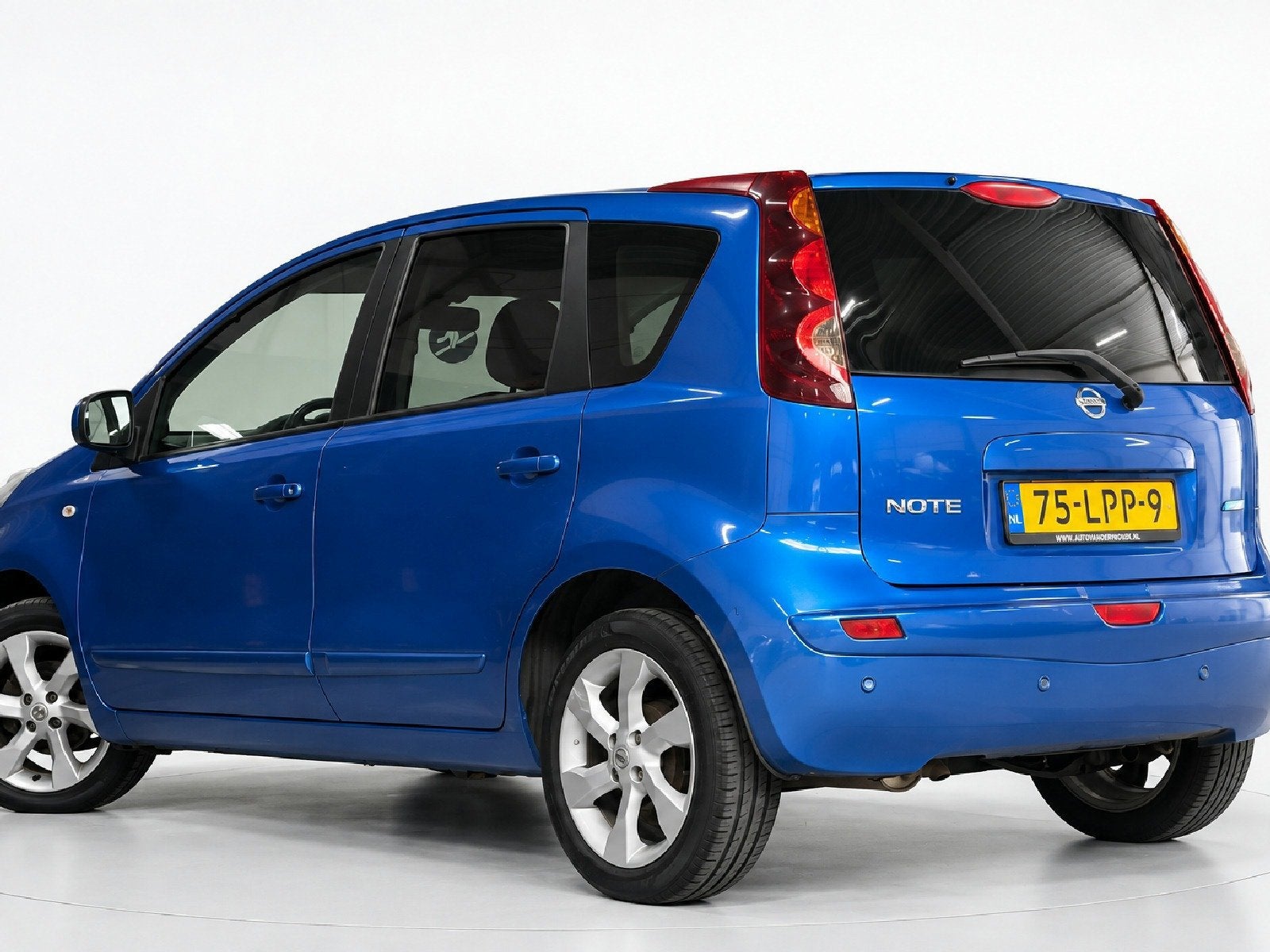 Nissan Note 1.4 Life + Airco - Cruise - Elek ramen - Elek sp, Auto's, Voorwielaandrijving, Gebruikt, Blauw, 49 €/maand
