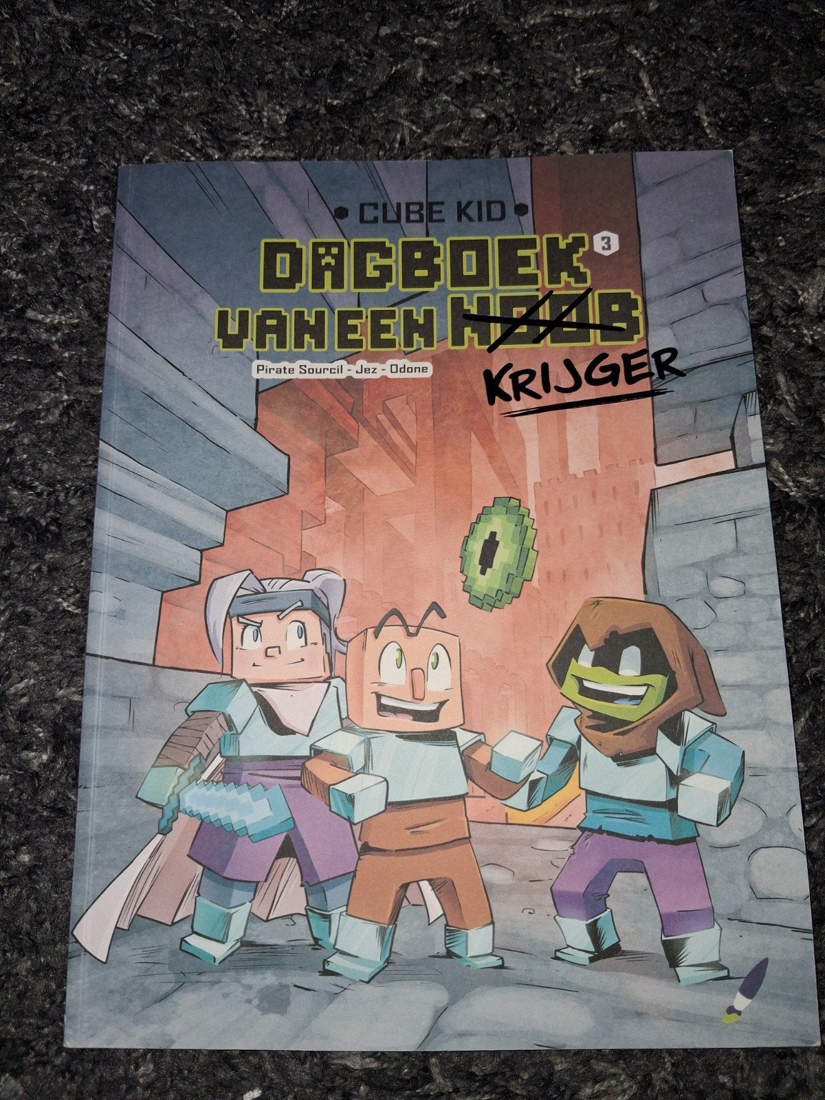 Cube Kid Dagboek van een Noob Krijger 3, Boeken, Ophalen of Verzenden, Zo goed als nieuw, Pirate Sourcil - Jez - Odone, Fictie
