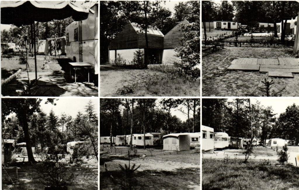 Camping De Roekel, Wekerom - 6 afb - ongelopen, Ophalen of Verzenden, 1960 tot 1980, Ongelopen, Gelderland