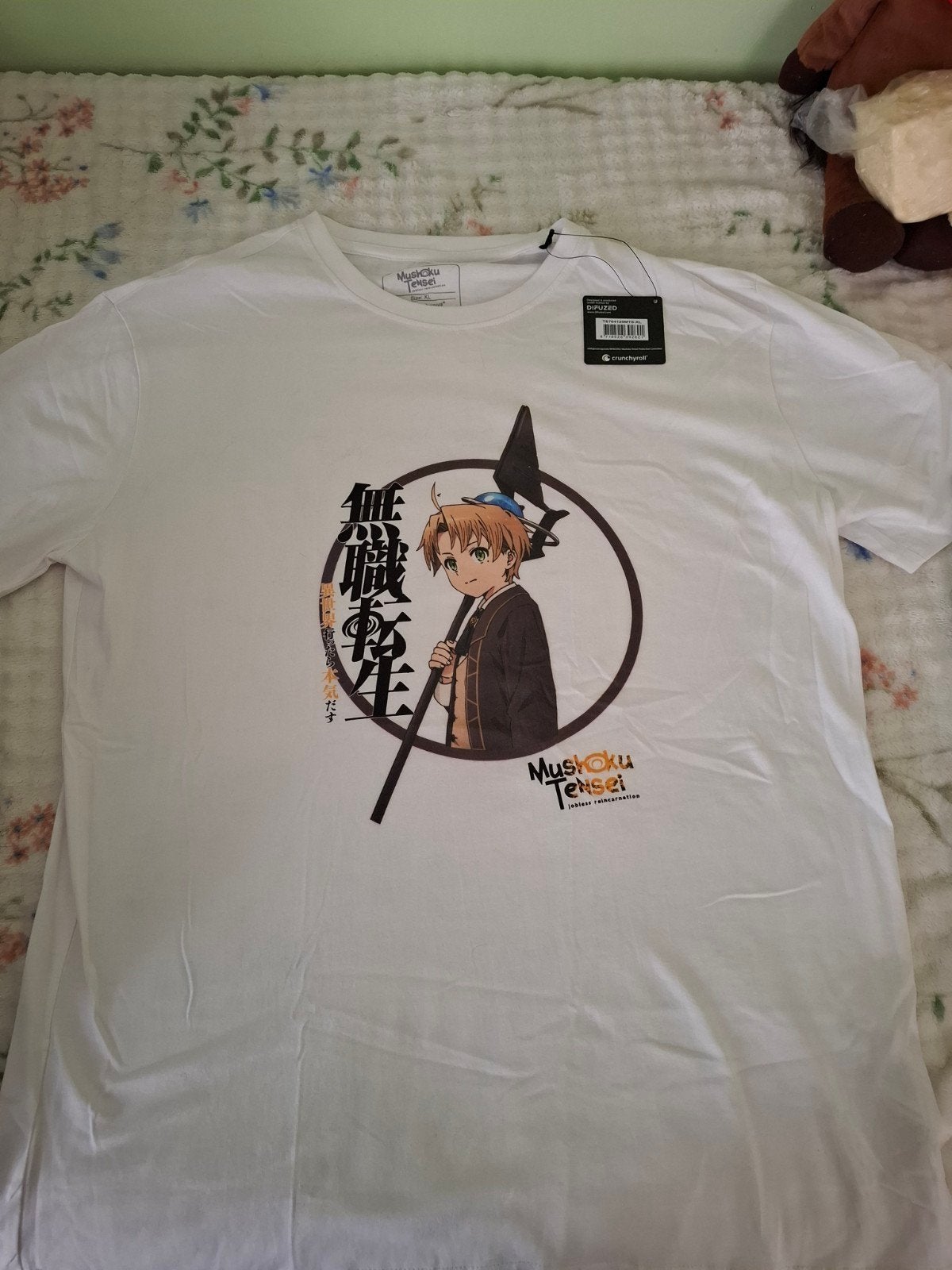 Nieuw Mushoku Tensei T-shirt - Maat XL, Wit, Maat 56/58 (XL), Nieuw, DIFUZED