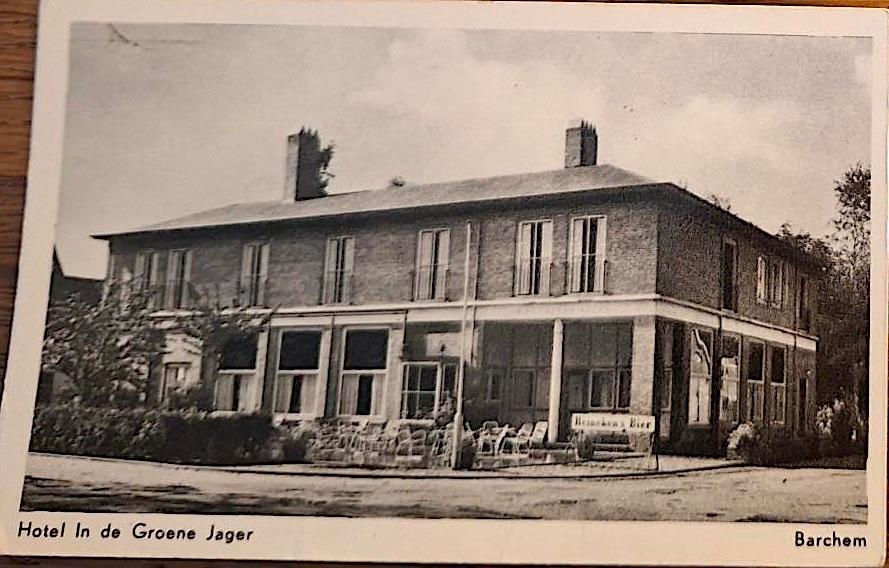 Barchem- Hotel-Cafe- Restaurant De Groene Jager, Verzamelen, Ansichtkaarten | Nederland, Verzenden, 1940 tot 1960, Gelopen, Gelderland