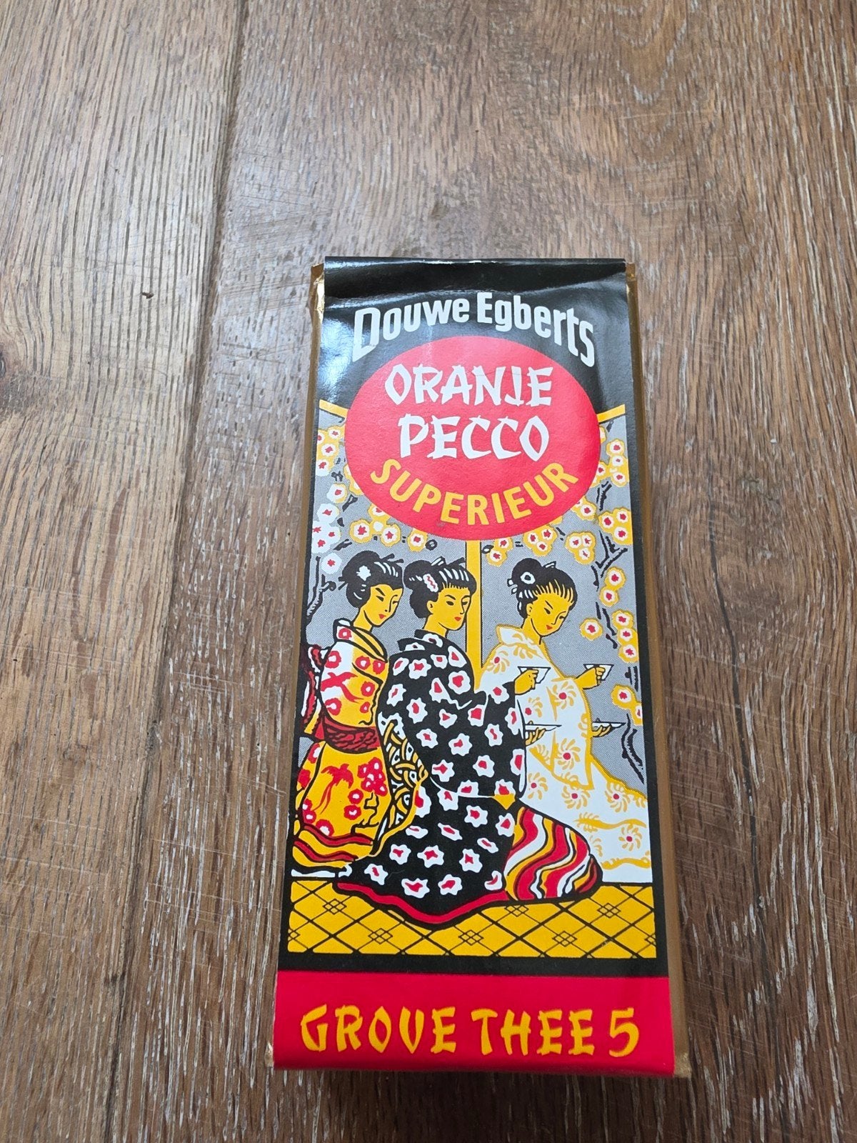 Vintage Douwe Egberts Oranje Pecco Superieur Thee (100g), Ophalen of Verzenden