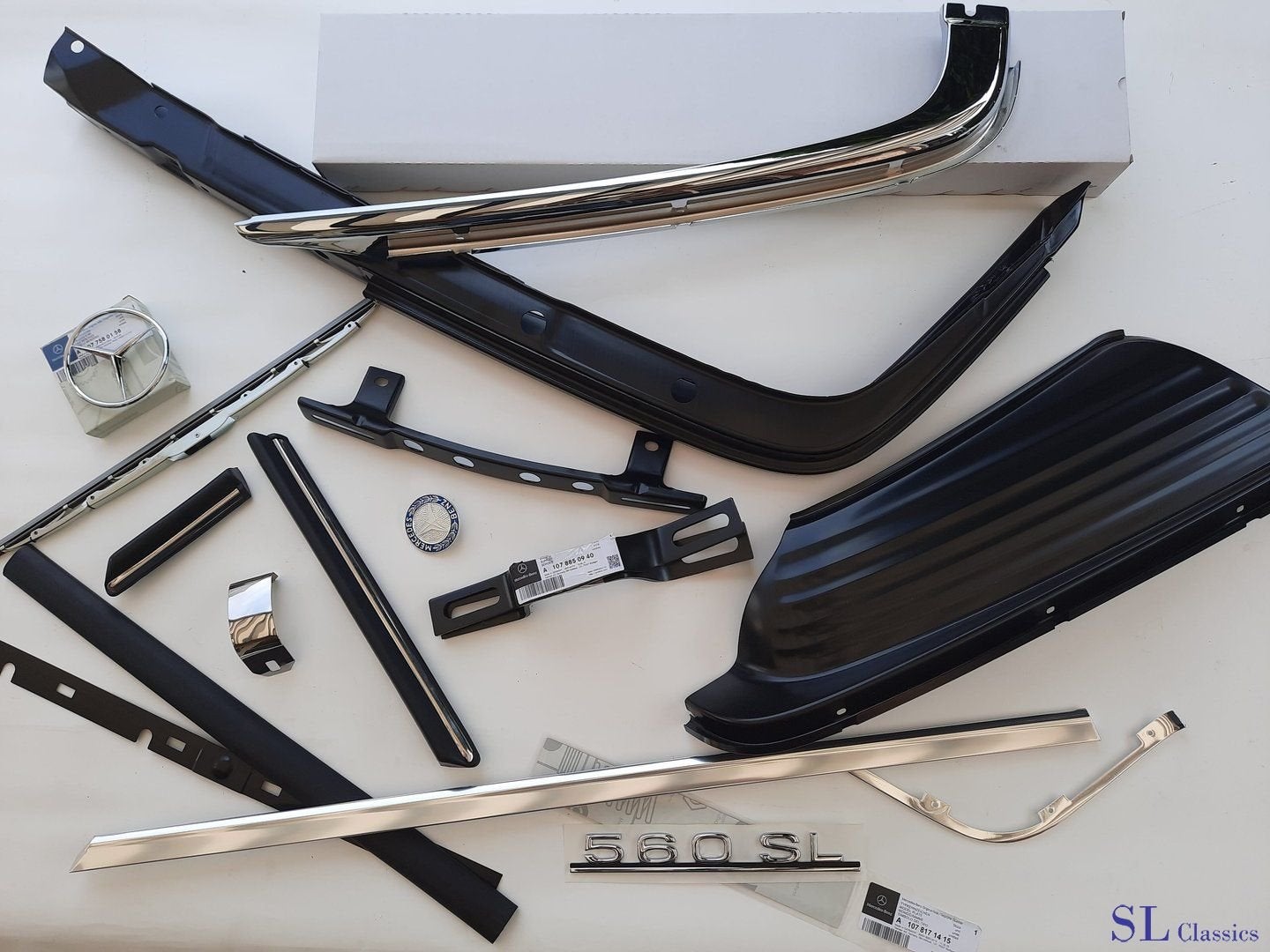 -SL Classics- Mercedes SL SLC W107 R107 C107 BUMPERS, Auto-onderdelen, Carrosserie en Plaatwerk, -, Nieuw, Ophalen of Verzenden