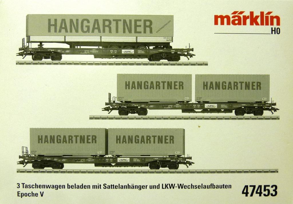 Märklin 47453 Set (3) Hangartner, Wisselstroom, Treinset, Nieuw, Ophalen of Verzenden
