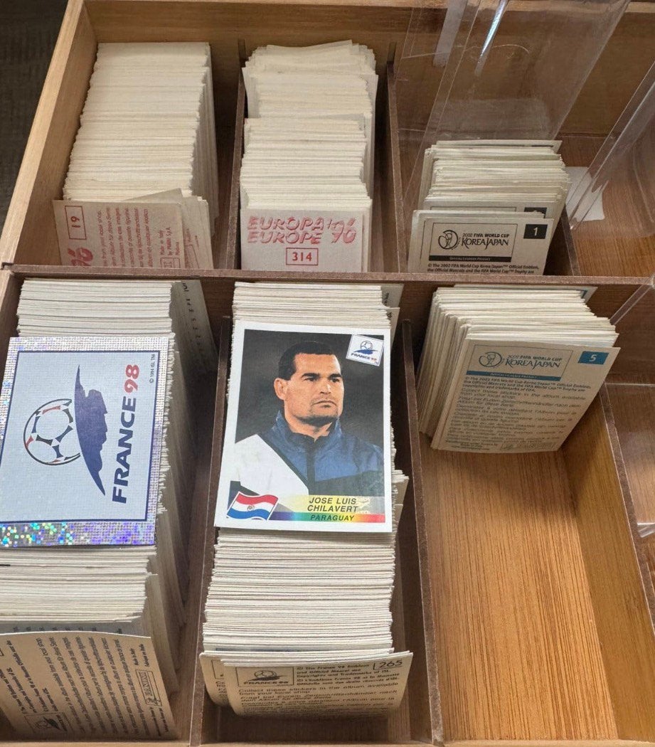 Panini Voetbal Stickers WK 1986,1990,1998,2002 tm 2026, Ophalen of Verzenden, Zo goed als nieuw, Meerdere stickers