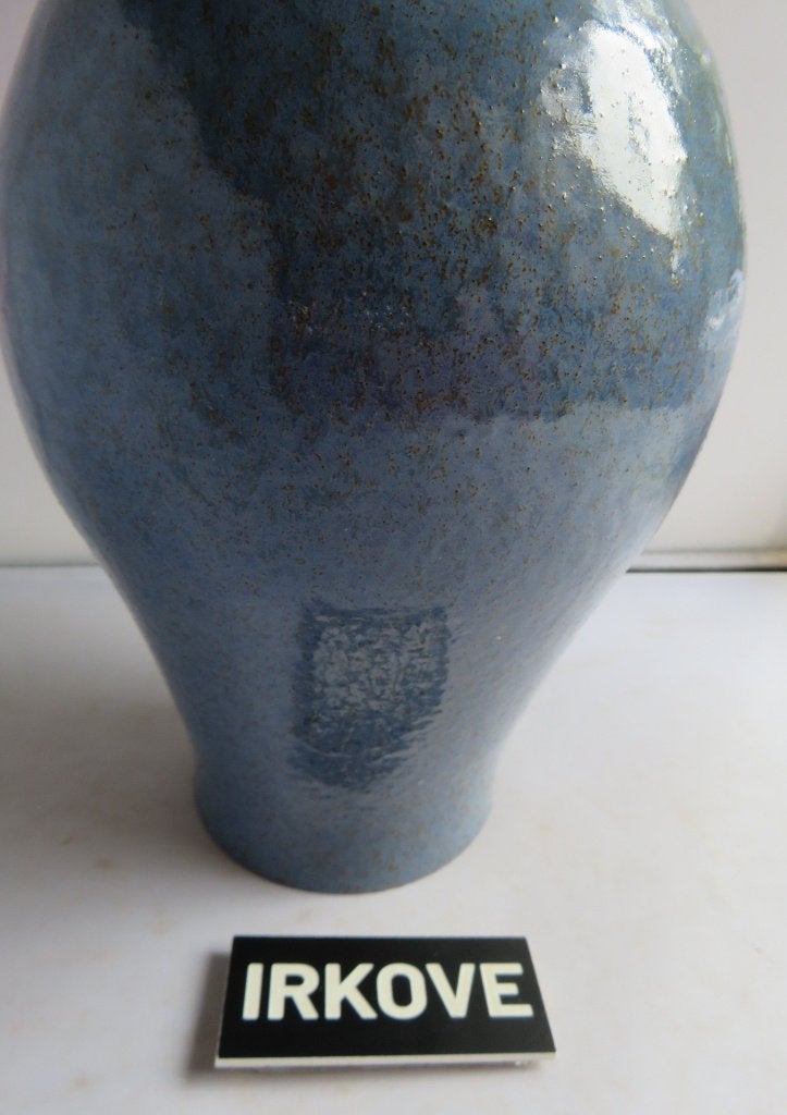 FRAAIE BLAUWE KERAMIEK VAAS * Unica *, Antiek en Kunst, Verzenden