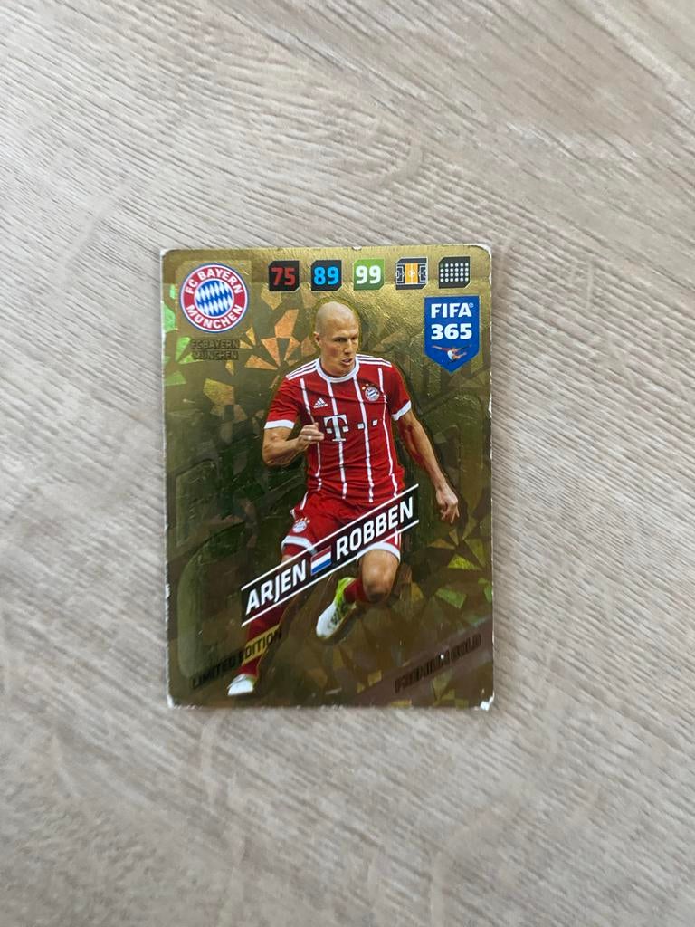 Arjen Robben FIFA 365 Limited Edition Spelerskaart, Ophalen of Verzenden, Zo goed als nieuw, Buitenlandse clubs, Spelerskaart