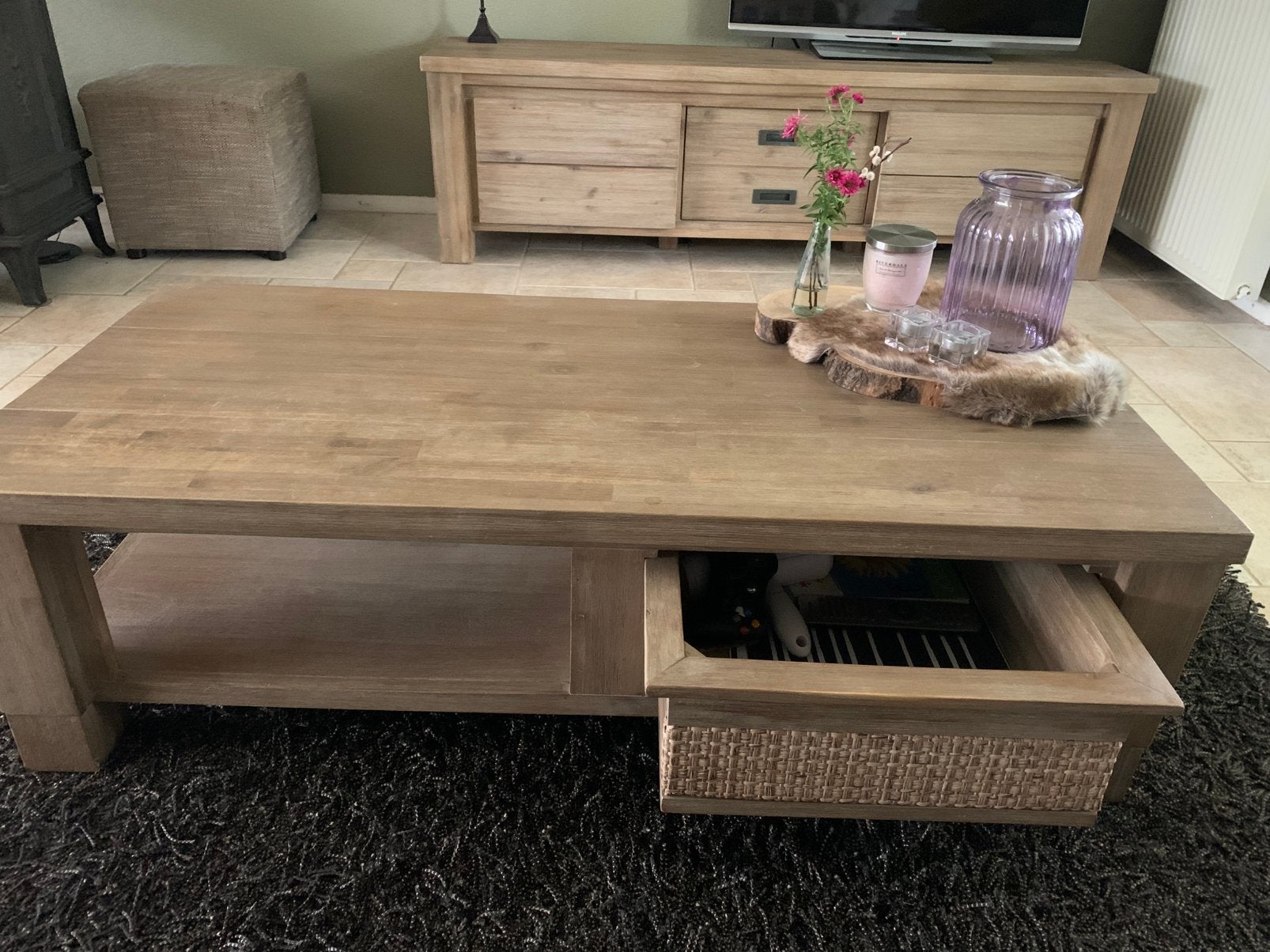Mooie salontafel, Ophalen