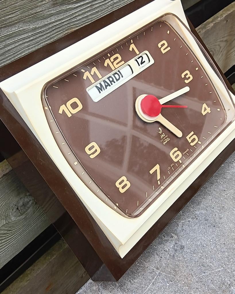 Vintage, midcentury ATO JAZ wandklok, Ophalen of Verzenden