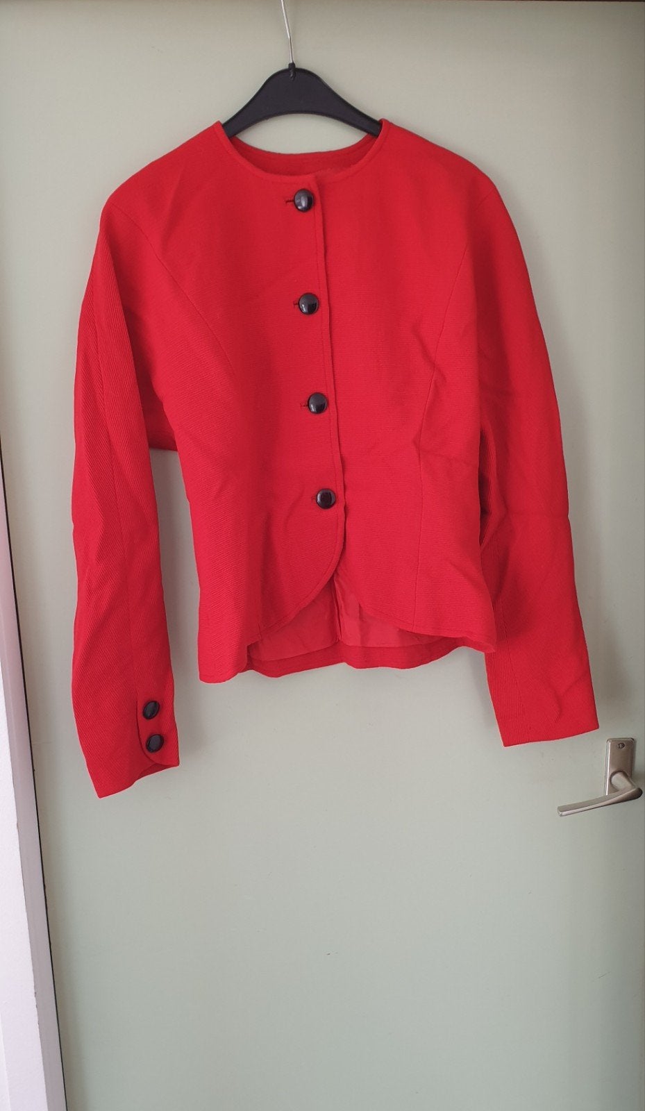 Vintage Valentino Atelier Patrizia blazer – rood – maat S, Ophalen of Verzenden, Zo goed als nieuw, Jasje, Rood