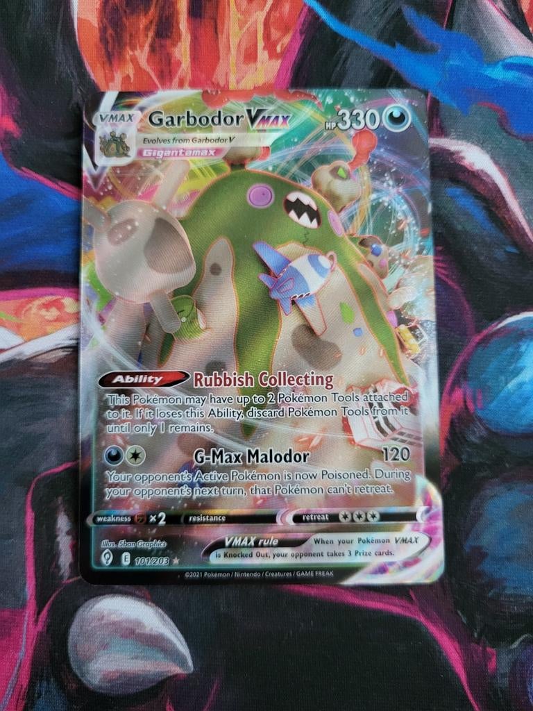Garbodor VMax - Evolving Skies #101/203, Ophalen of Verzenden, Zo goed als nieuw