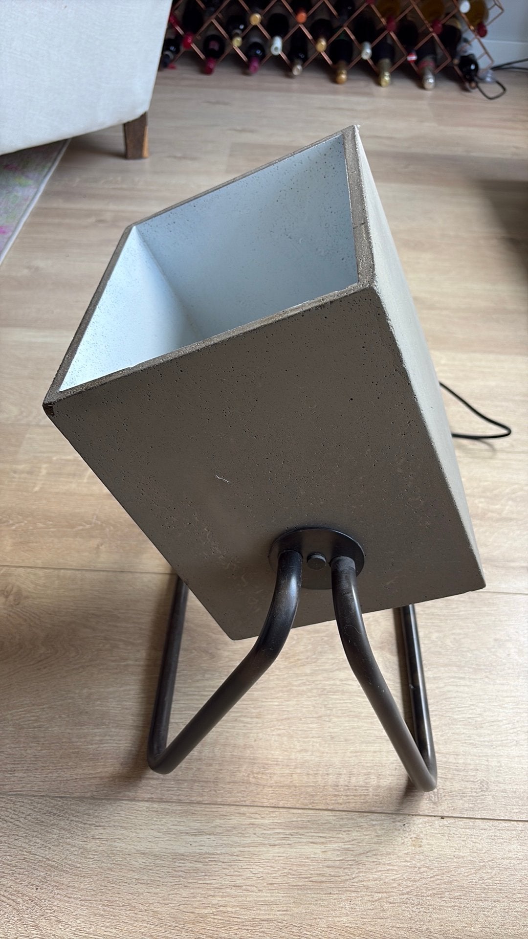 Zuiver vloerlamp beton, Ophalen, E27 (groot), Zo goed als nieuw, 150 tot 200 cm