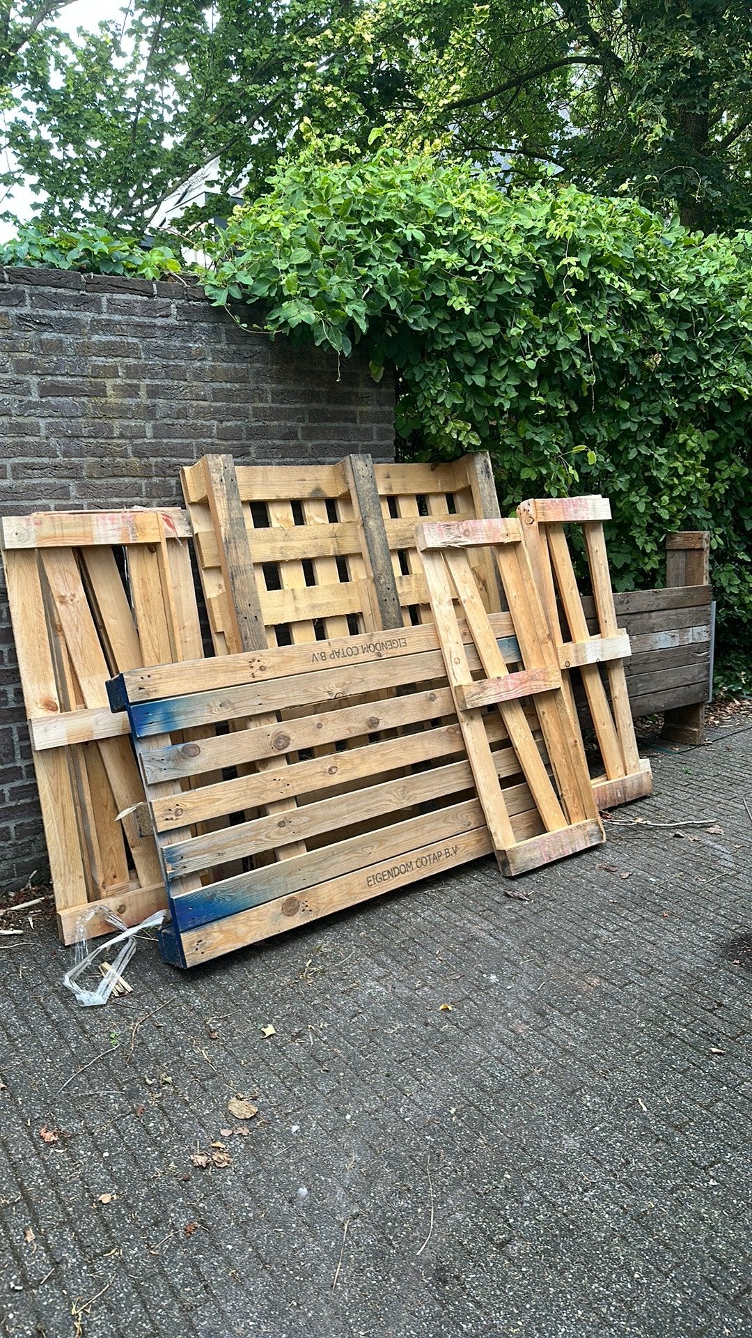 Verschillende maten pallets - stookhout - gratis ophalen, Minder dan 3 m³, Ophalen