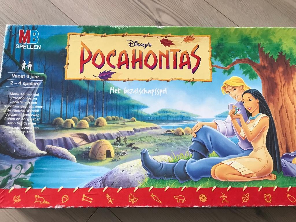 Disney Pocahontas Gezelschapsspel, Drie of vier spelers, Ophalen of Verzenden, Zo goed als nieuw, Disney