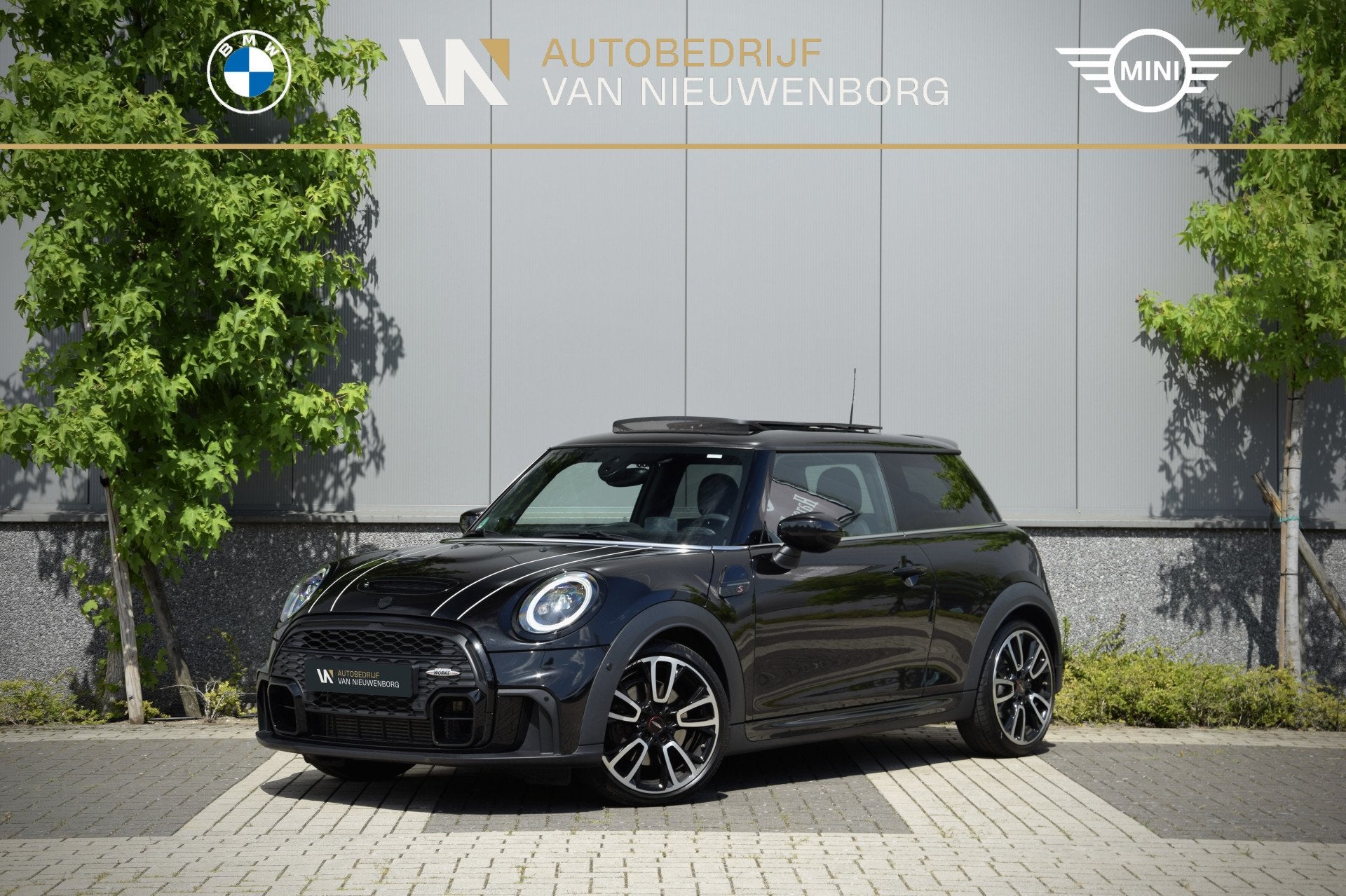 MINI 3-deurs 2.0 Cooper S John Cooper Works Facelift | Panor, Gebruikt, Met garantie (alle), Zwart, Leder