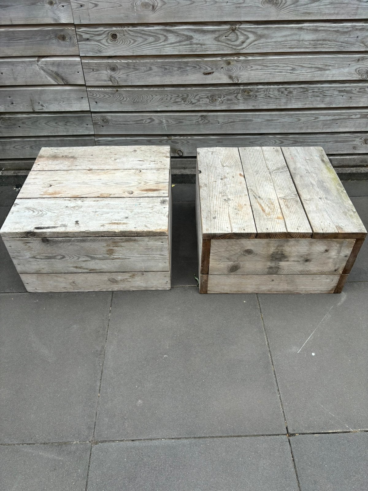 Houten tuintafels, Ophalen, Zo goed als nieuw, Hout