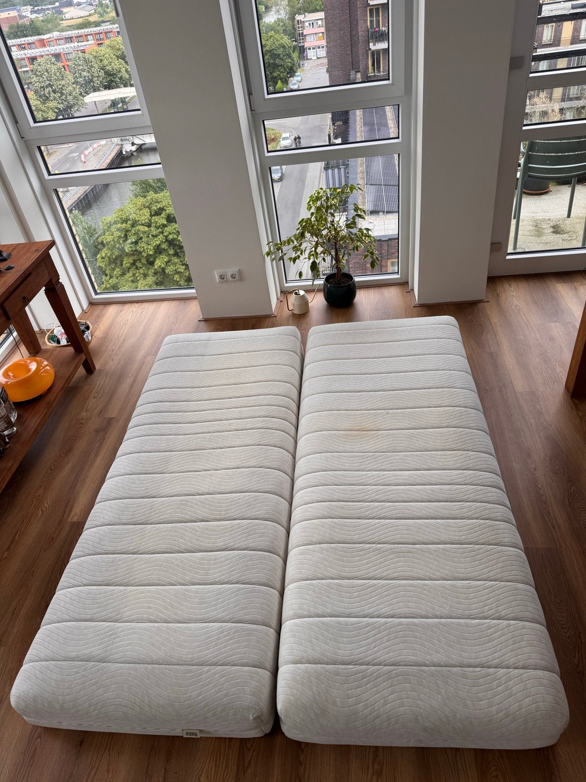 Twee eenpersoons matrassen auping, Huis en Inrichting, Ophalen, Gebruikt, 90 cm, Eenpersoons