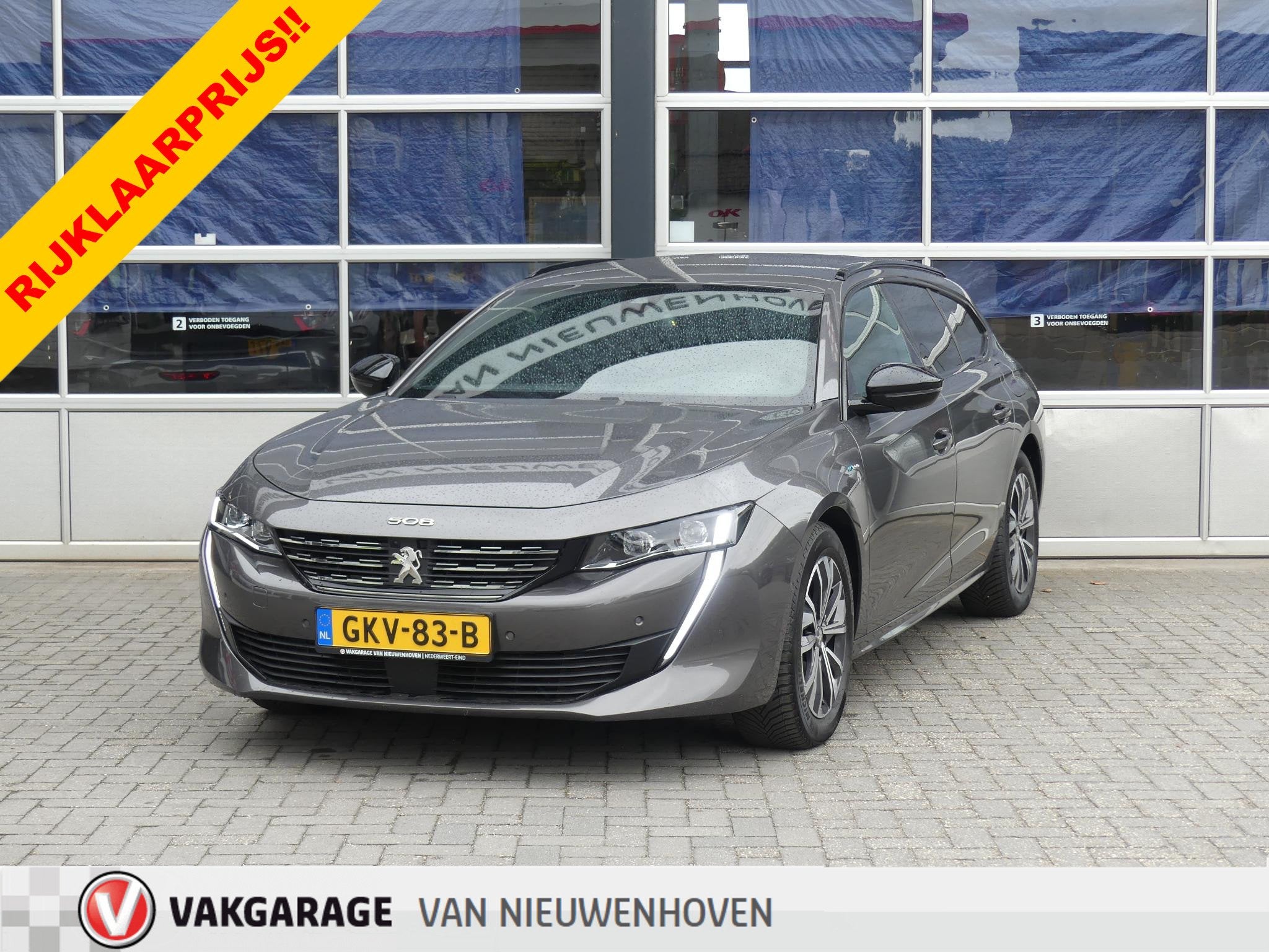 Peugeot 508 SW 1.6 HYbrid Allure Pack Business *t/m 10de bou, Auto's, Gebruikt, 4 cilinders, Met garantie (alle), Leder en Stof