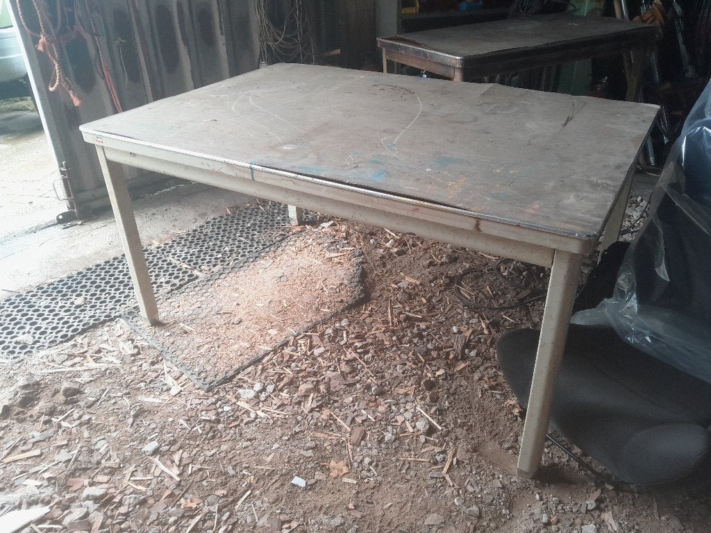 tk 2 Gispen tafels opknappers, Ophalen, Gebruikt, 50 tot 100 cm, Gispen