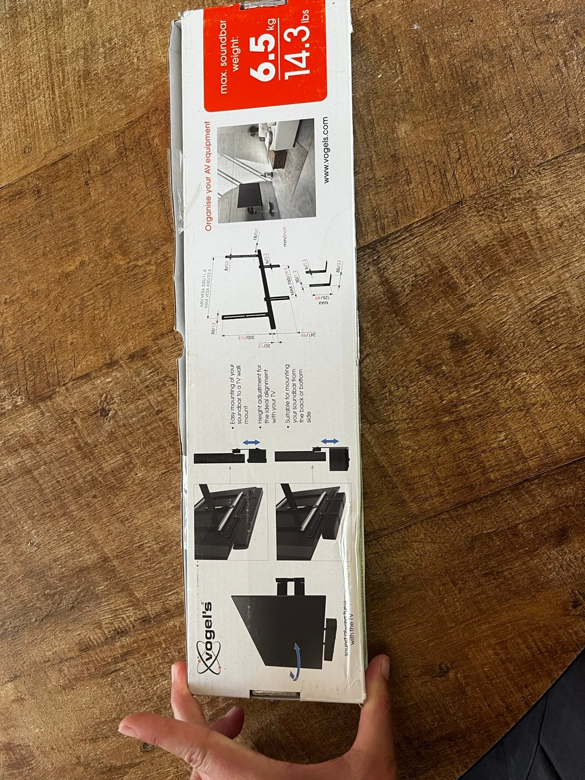 Vogel’s SOUND 3550 Soundbar beugel – ongebruikt, Ophalen of Verzenden, Nieuw