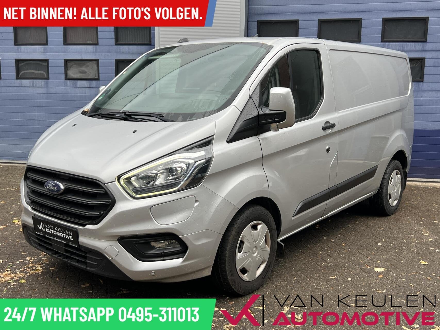 Ford Transit Custom 1.0 PHEV l Marge! l Cruise l Carplay l, Auto's, Bestelauto's, Automaat, Gebruikt, LED verlichting, Plug-in hybride