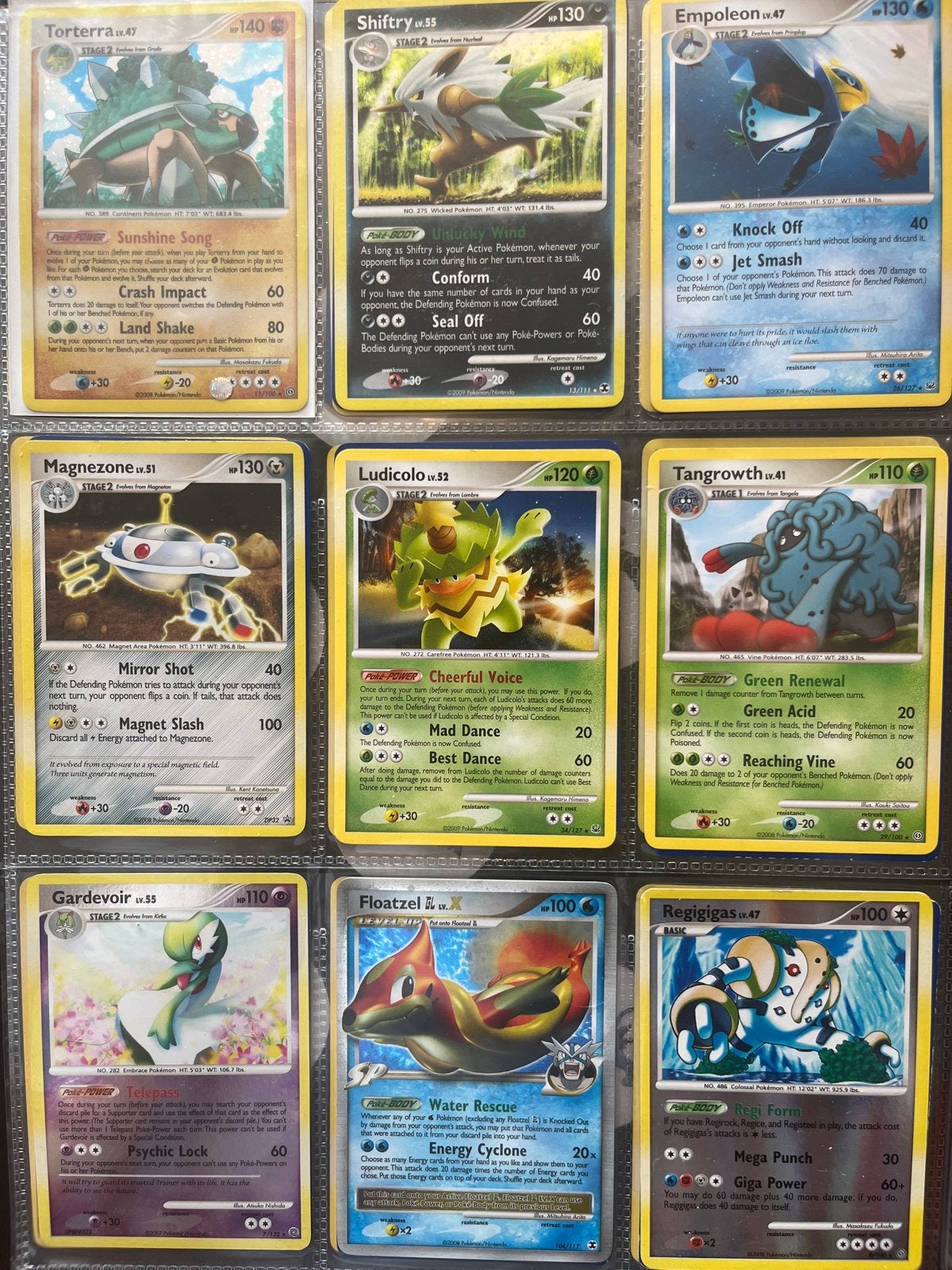 Collectie Pokémon kaarten - voornamelijk Pokémon platinum, Ophalen of Verzenden, Zo goed als nieuw, Meerdere kaarten, Foil
