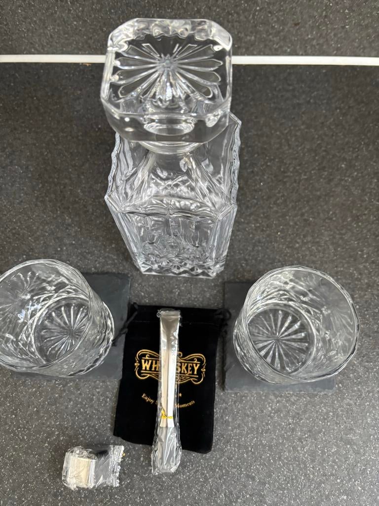 Whiskey karaf set met glazen, Ophalen