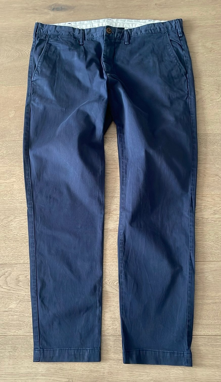 Zara chino broek  blauw heren maat L, Ophalen of Verzenden, Zo goed als nieuw, Maat 52/54 (L), Blauw