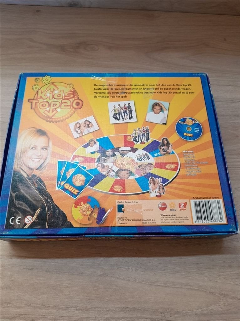 Kids top 20 quiz spel - s3770, Hobby en Vrije tijd, Gezelschapsspellen | Bordspellen, Verzenden, Zo goed als nieuw