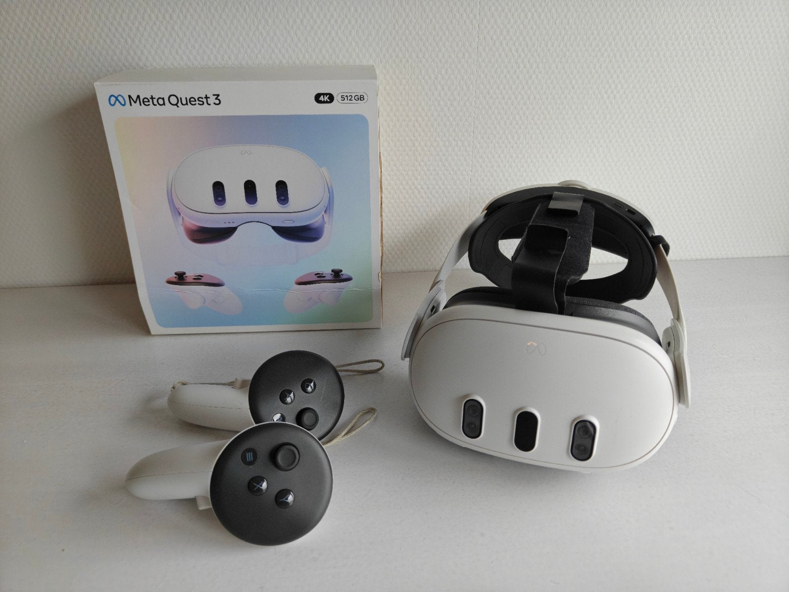 Meta Quest 3 VR-bril 512GB met accessoires, Ophalen of Verzenden, Zo goed als nieuw, VR-bril, Overige platformen