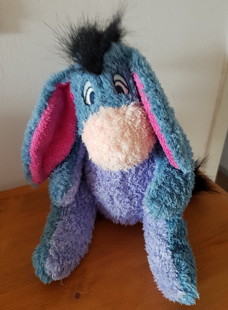 Disney / Eeyore pluche knuffel (0020), Ophalen of Verzenden, Winnie de Poeh of vrienden, Zo goed als nieuw, Knuffel