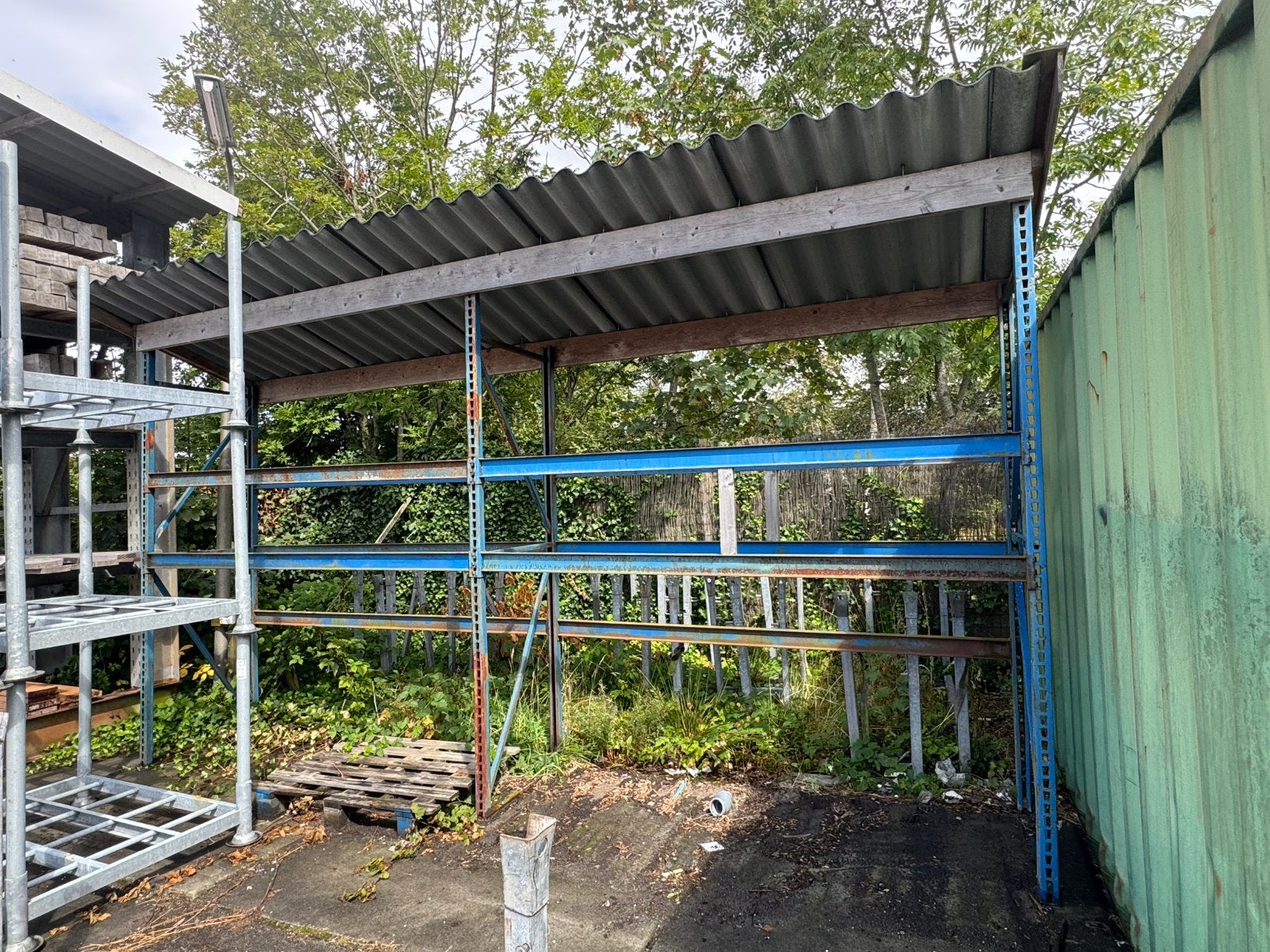 Stelling te koop incl overkapping, Ophalen, Gebruikt, IJzer